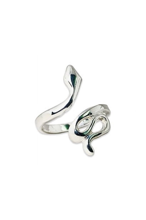 Snake Wrap Ring 925 Sterling Silver Handmade Boho Adjustable Gift For Her
