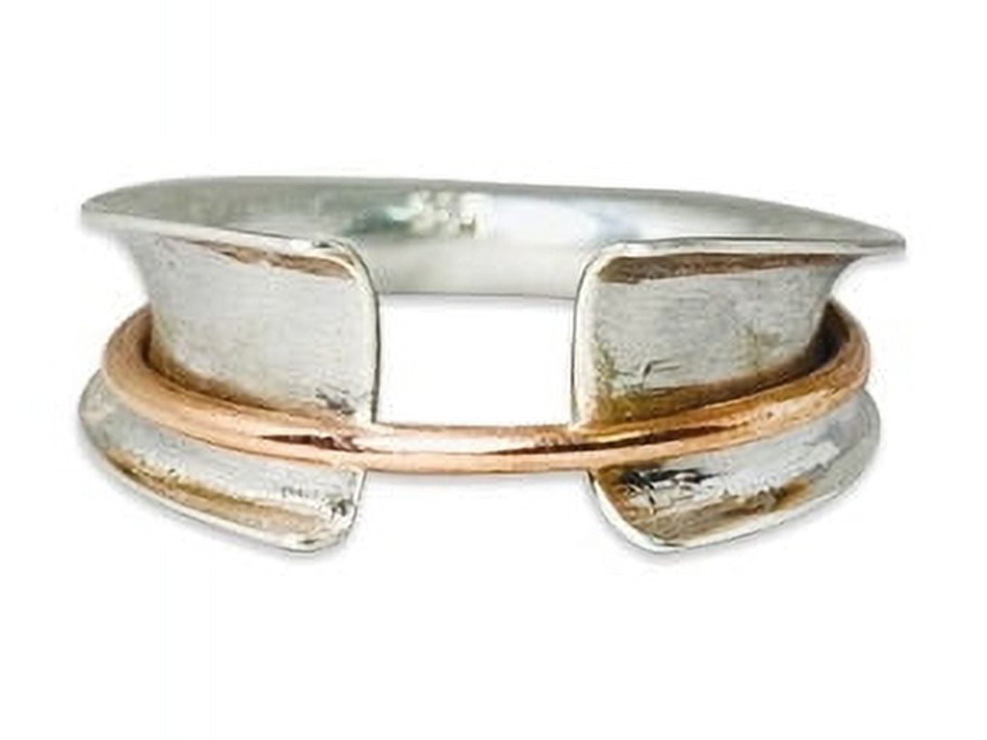 Heaven Crafts Spinner Fidget Ring 925 Sterling Silver Meditation Stress ...