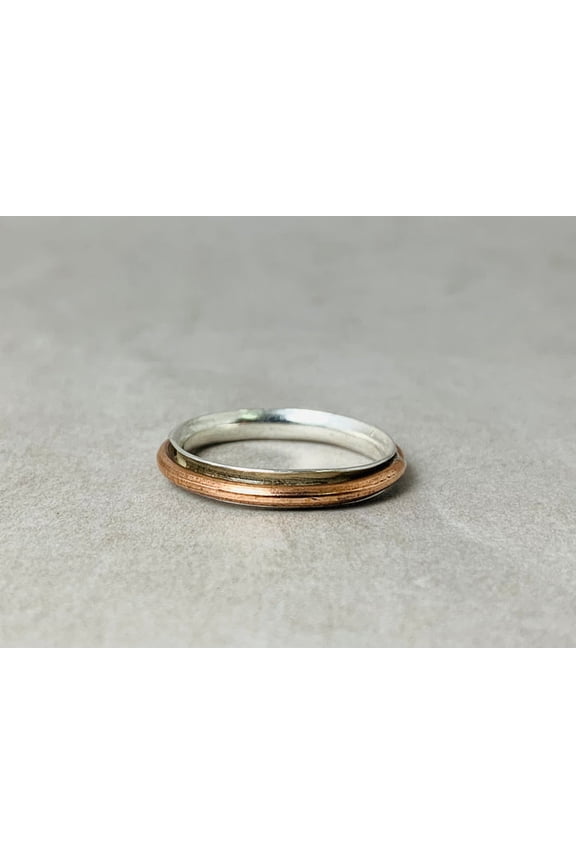 Spinner Ring 925 Solid Silver Handmade Meditation Relief Ring Unisex