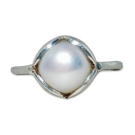 Heaven Crafts Sterling Silver Freshwater Pearl Handmade Ring Gift For Women