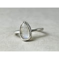 thumbnail image 1 of Heaven Crafts Teardrop Rainbow Moonstone Ring 925 Sterling Silver Handmade Bridesmaid Gift For Her & Wife, 1 of 6