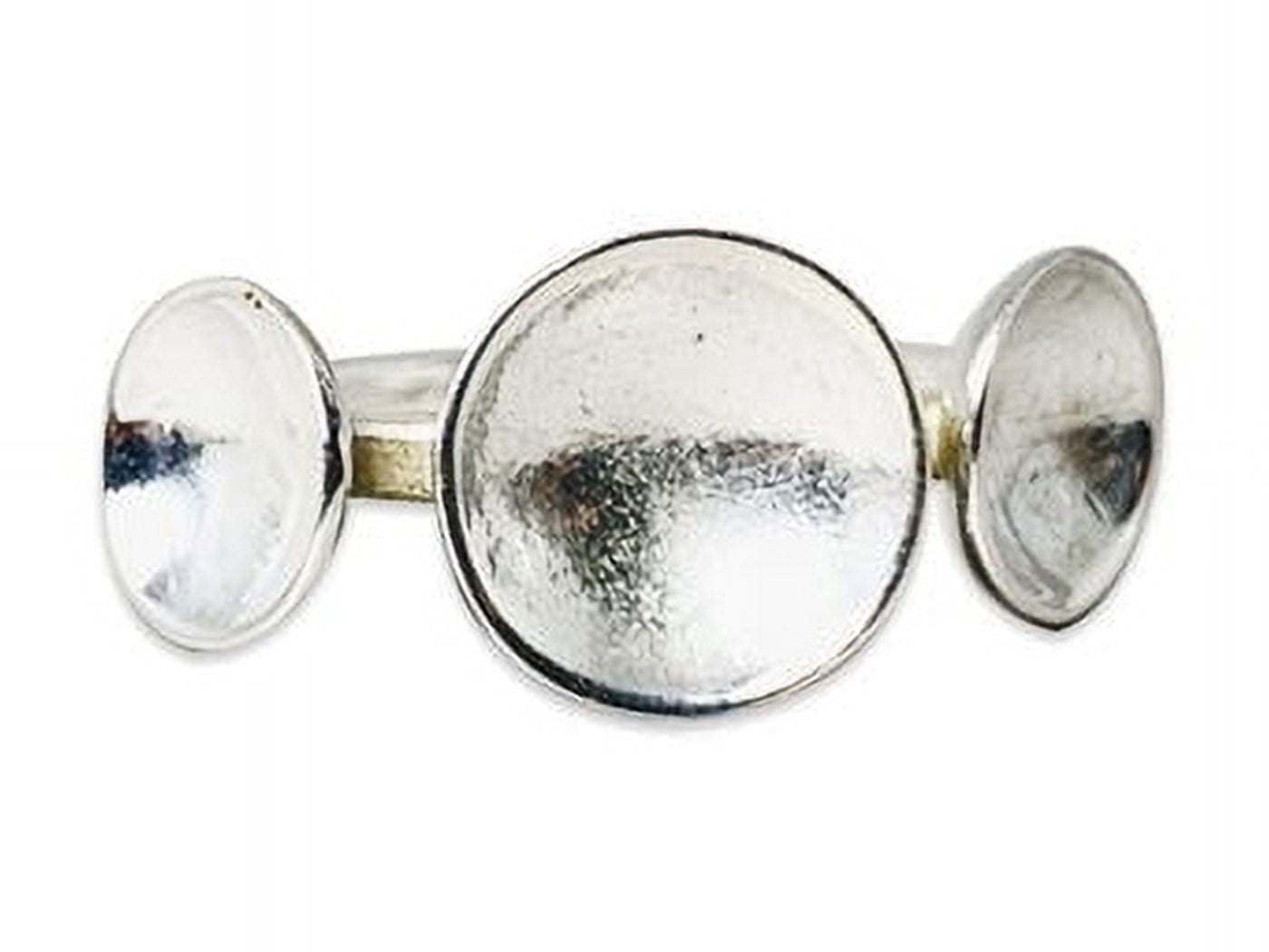 Half R Indesign Heaven Crafts Three Half Ball Ring 925 Silver Ring Cup Shaped ...