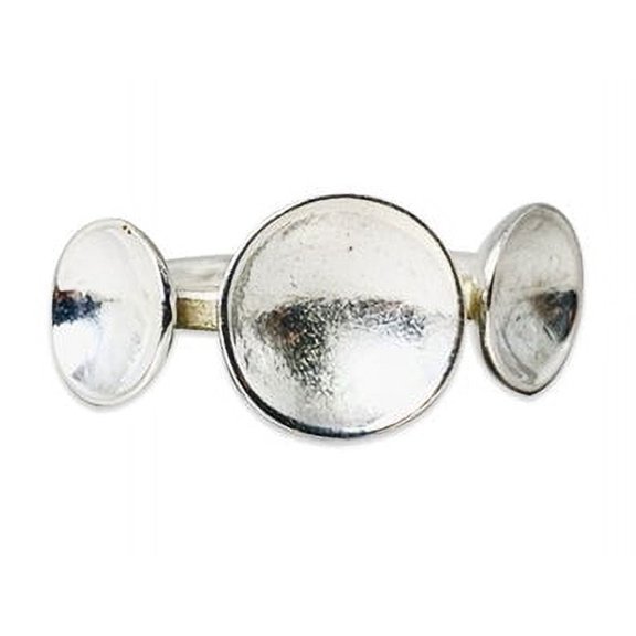 Heaven Crafts Three Half Ball Ring 925 Silver Ring Cup Shaped Minimalist Design Gift For Her