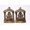 thumbnail image 1 of Heaven Decor Laxmi ji & Ganesh ji Darbar Religious Temple Brass Idol 5 inch (Religious Gift Item) for Diwali Pooja, 1 of 1