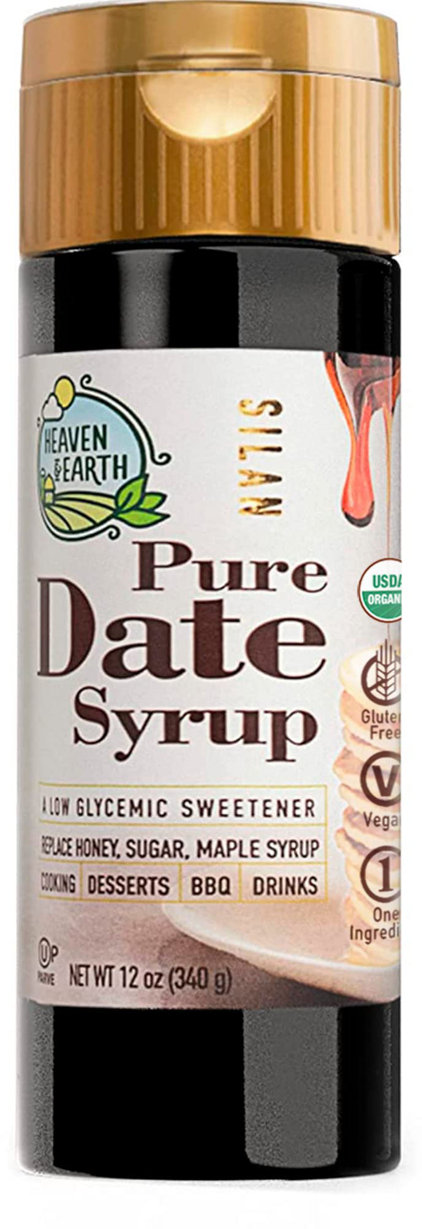Heaven & Earth 100 Pure Organic Silan Date Syrup 12Oz Date Honey