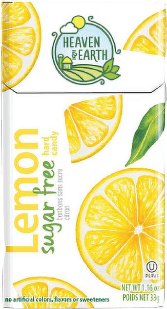 Heaven & Earth Kosher Sugar Free Hard Candy - Lemon - 1.16 OZ