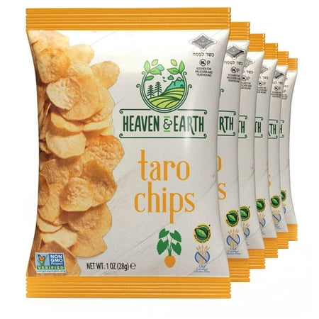 Heaven & Earth Taro Vegetable Chips 1oz (6 Pack)
