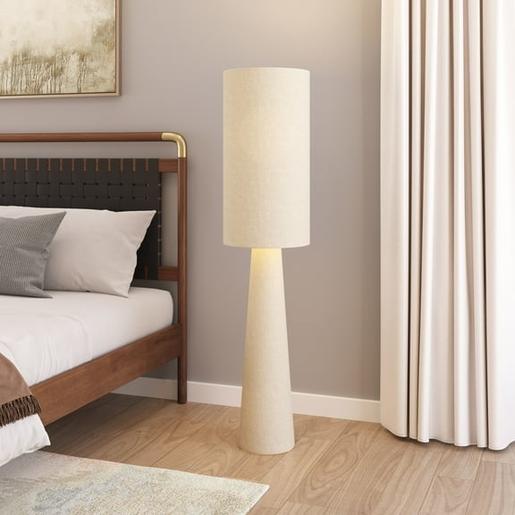 Heaven Floor Lamp Beige Floor Lamp, Modern Style, Works with dimmer (Dimmer Not Included), PVC, Lighting Floor Lamps