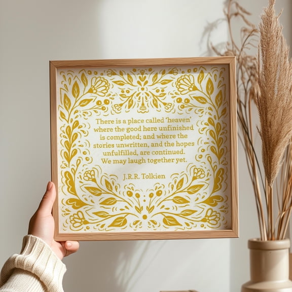 Heaven J.R.R. Tolkien Quote Wall Art Print Home Decor Office Wall Art Home Decor Office Wall Art