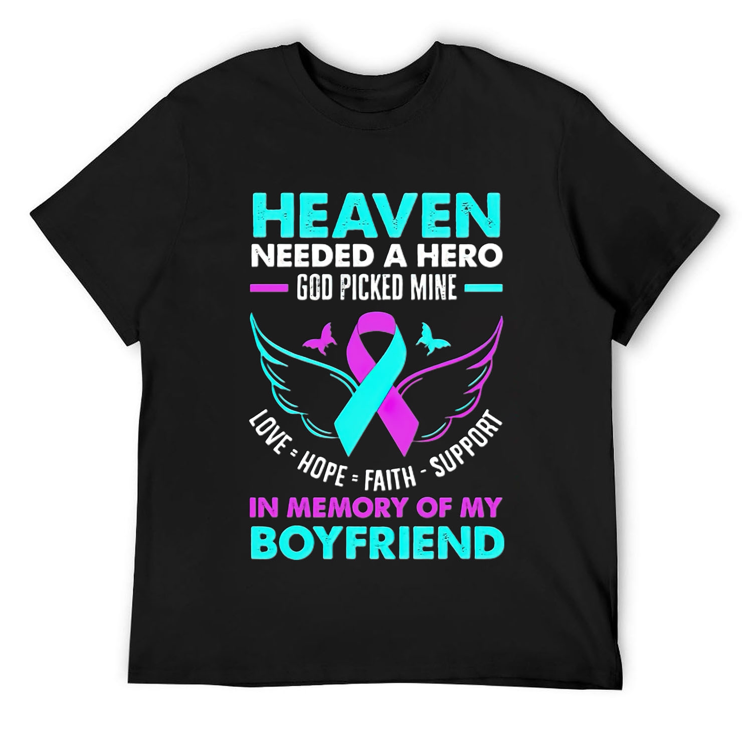 Leukemia T-Shirt Heaven Needed a Hero, God Picked Mine