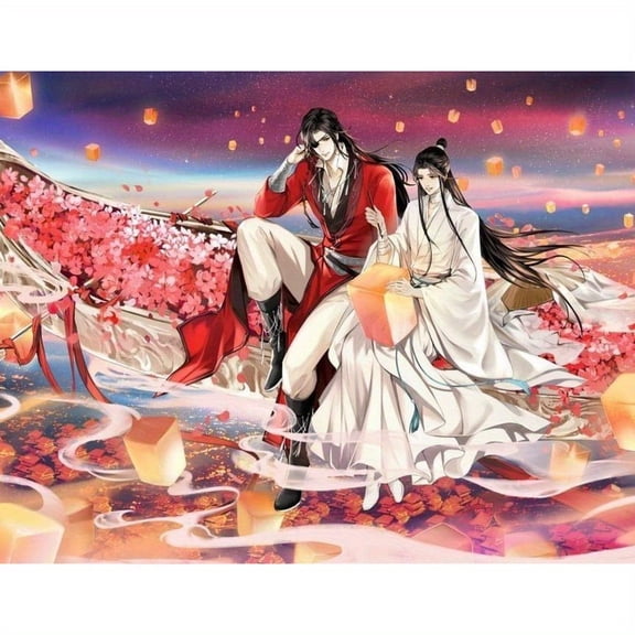Heaven Official's Blessing Anime Pattern Diamond Painting, 5D Full Diamond Art Set, DIY Diamond Painting Set, Room Decoration, Bedroom Decoration Gift