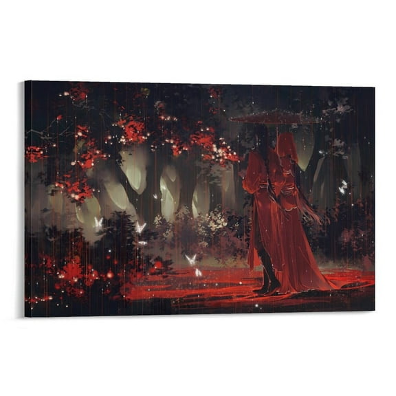 Heaven Official's Blessing Anime Poster (4) Posters Wall Art Painting Canvas Gift Living Room Prints Bedroom Decor Poster Artworks 12x18inch(30x45cm)