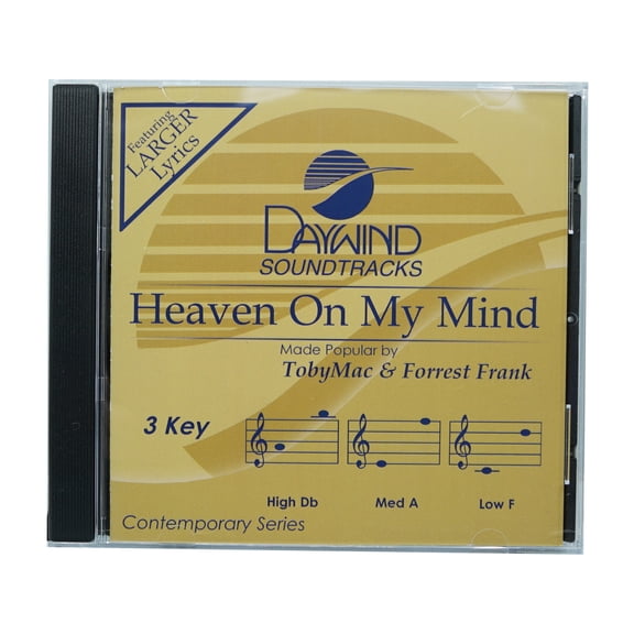 Heaven On My Mind Made Popular by TobyMac & Forrest Frank NEW CD Accompaniment