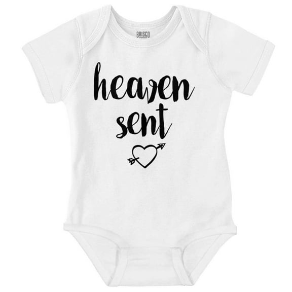 Heaven Sent Christian Religious Romper Boys or Girls Infant Baby Brisco Brands 6M