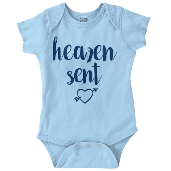 Heaven Sent Christian Religious Romper Boys or Girls Infant Baby Brisco Brands NB