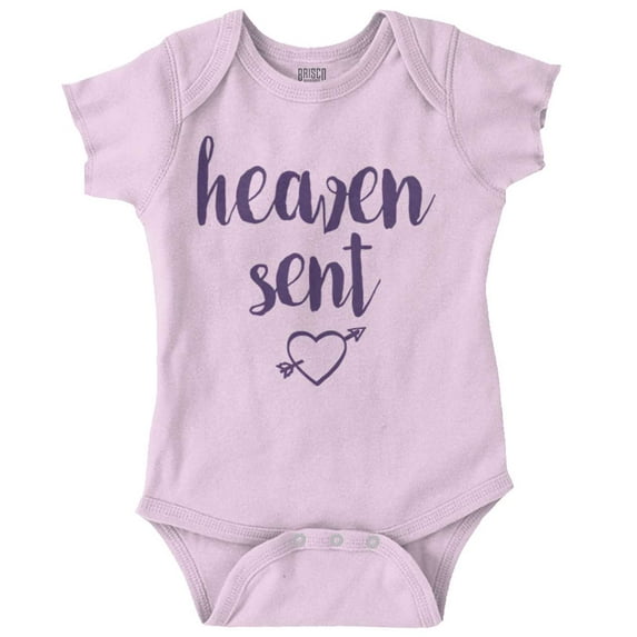 Heaven Sent Christian Religious Romper Boys or Girls Infant Baby Brisco Brands NB