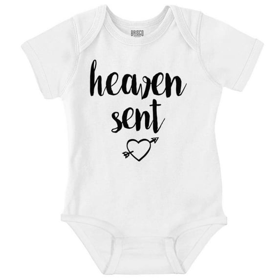 Heaven Sent Christian Religious Romper Boys or Girls Infant Baby Brisco Brands NB