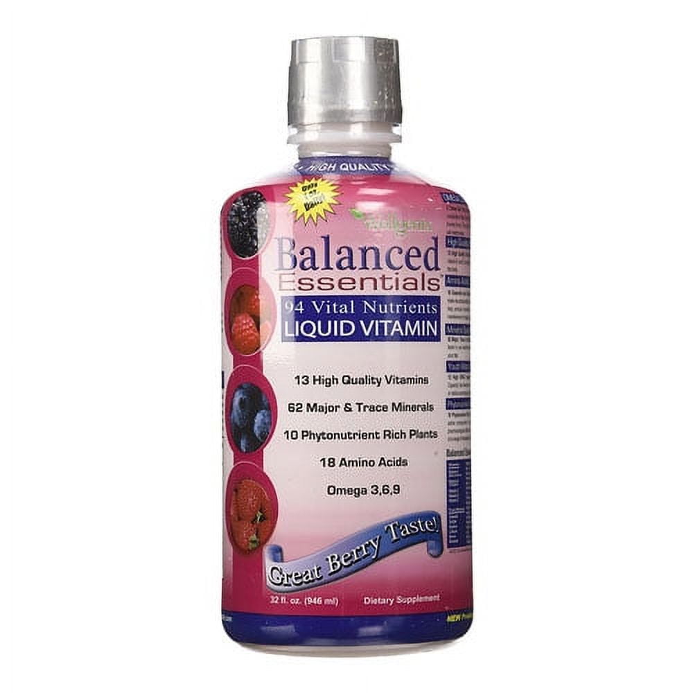 Heaven Sent Naturals Balanced Essentials 94 Vital Nutrients Liquid Vitamin, Berry, 32 Oz, 2 Pack