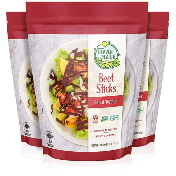 Heaven and Earth Beet Sticks Salad Toppers 5oz 3 pack