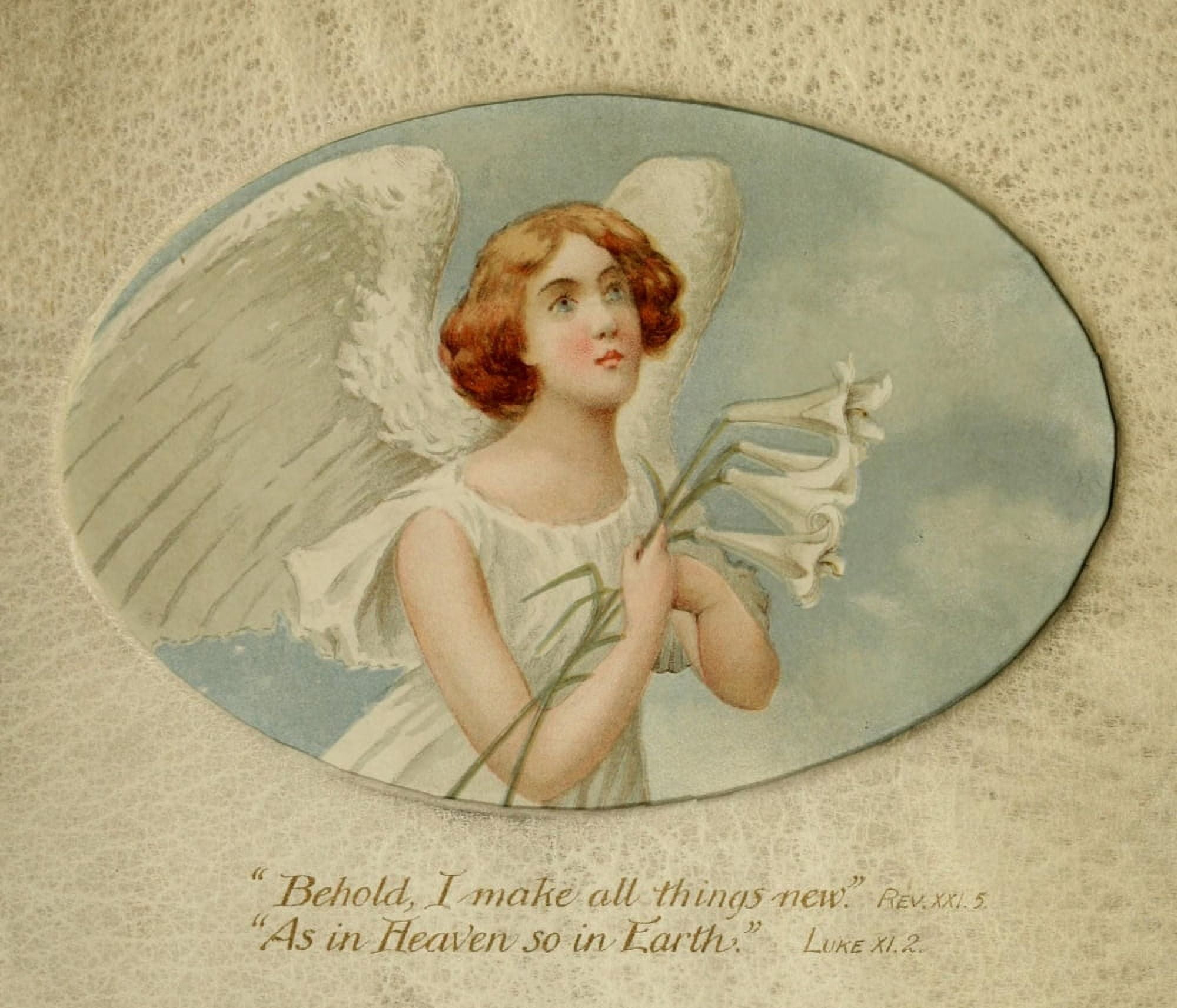 Heaven in Easter 1896 Behold I make all things new Canvas Art - Louis Meynelle (24 x 36)