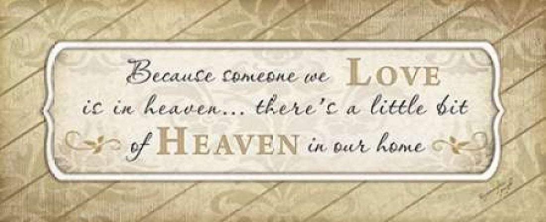 Heaven in Our Home Canvas Art - Jennifer Pugh (10 x 20)