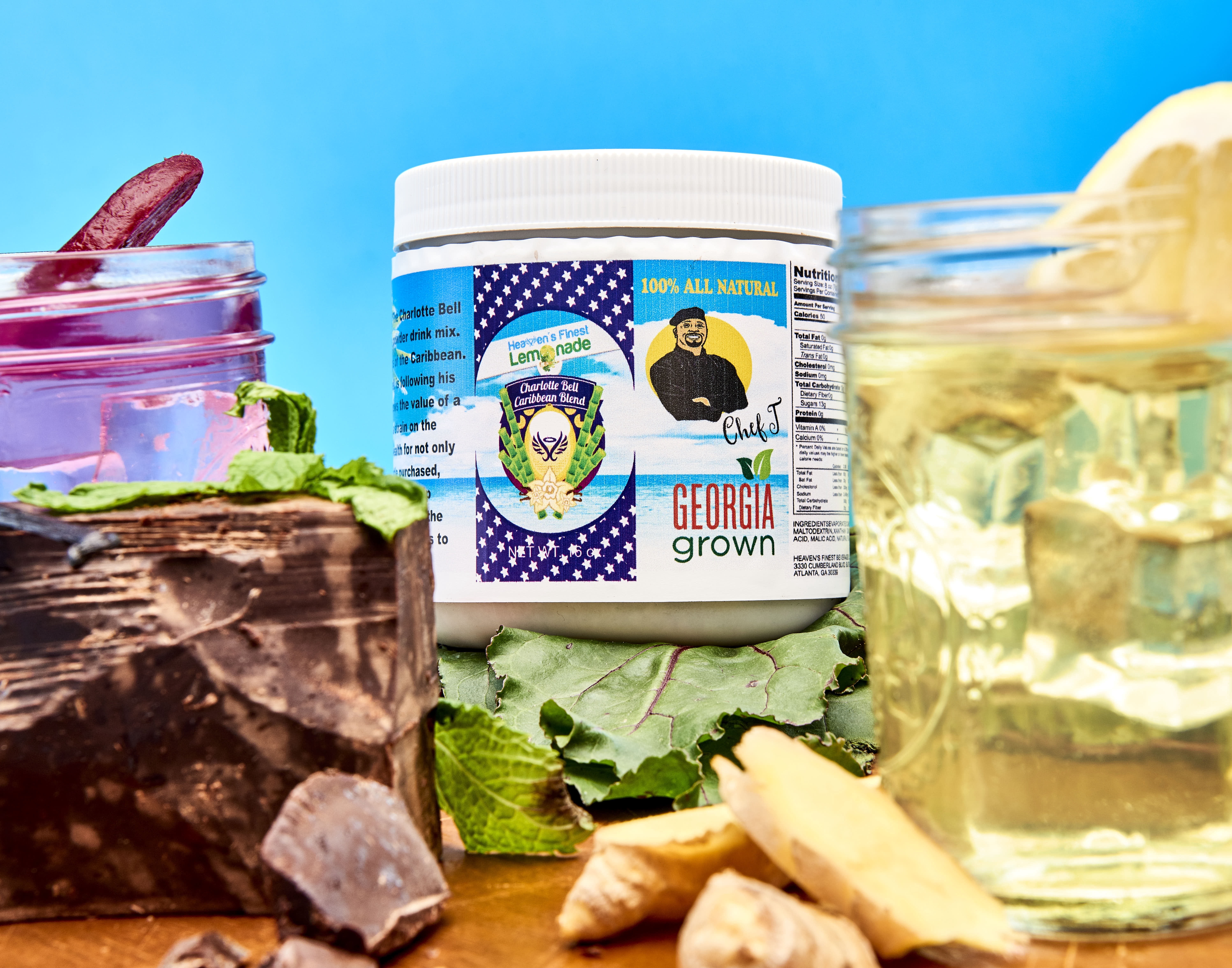 Heaven's Finest Lemonade Charlotte Bell Caribbean Blend Flavor 16 oz