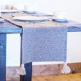 thumbnail image 1 of Heavenera 13x70 inch Diamond Geometric Pattern Woven Cotton Table Runner, 1 of 1
