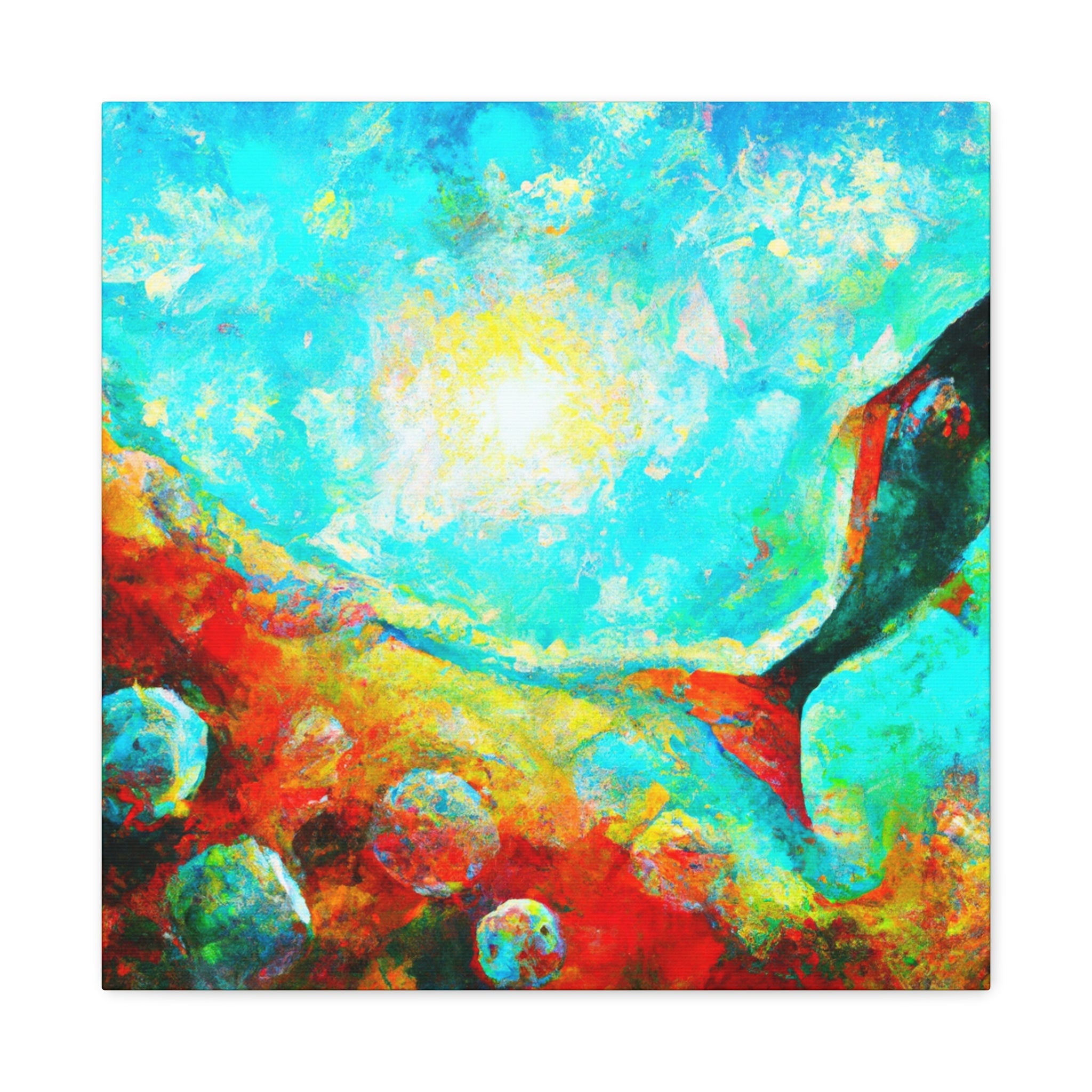 "Heavenly Angelfish Painting" Canvas