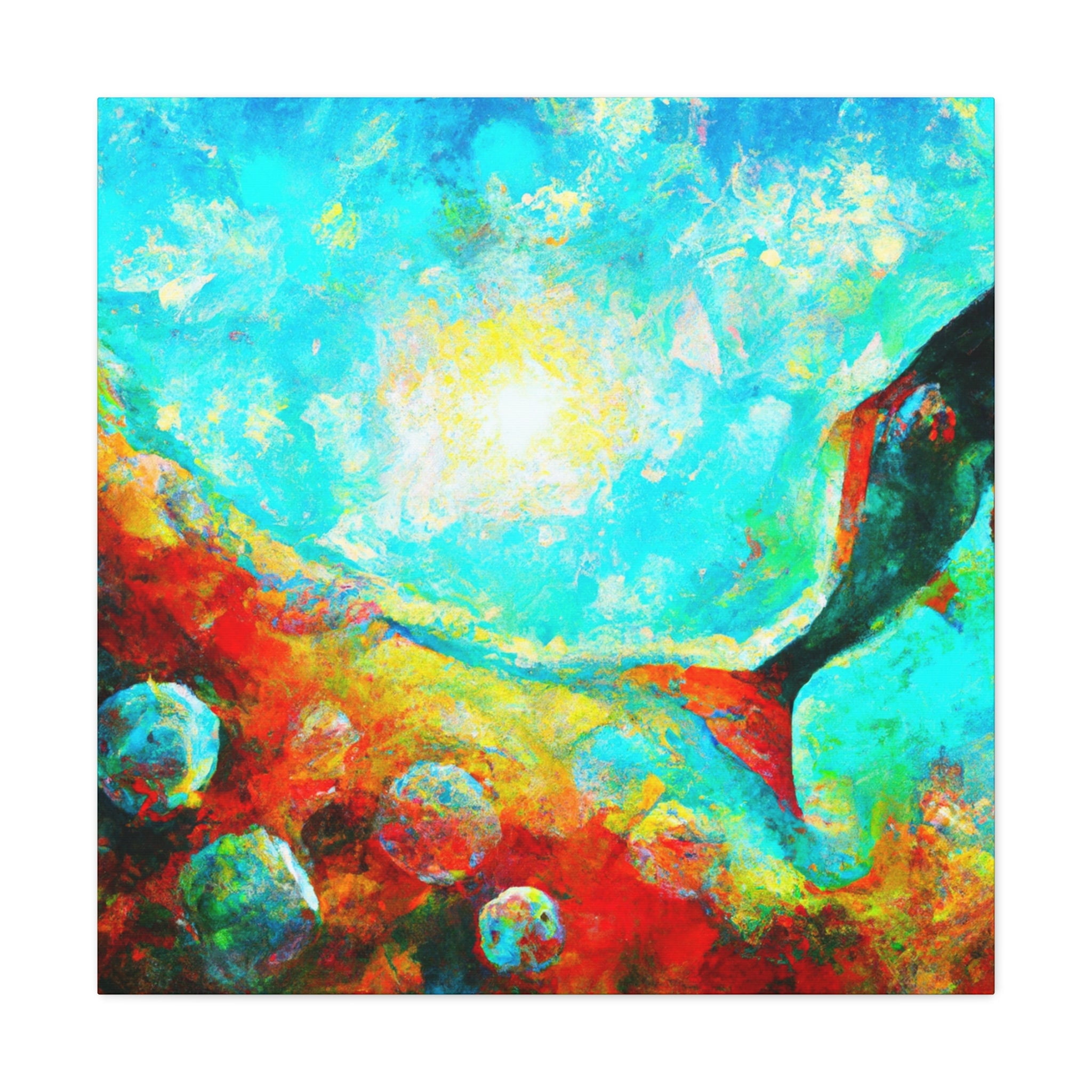 "Heavenly Angelfish Painting" Canvas