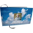 thumbnail image 1 of Heavenly Clouds Matching Themed 'Celebration of Life' Guest Book for Funeral or Memorial Service Funeral Guest Book with Photo Slot, 1 of 11