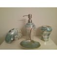 thumbnail image 1 of Heavenly Designs Watson Bathroom Accessories - Blue Iridescent Ceramic Bathroom Set - Adult, 1 of 2