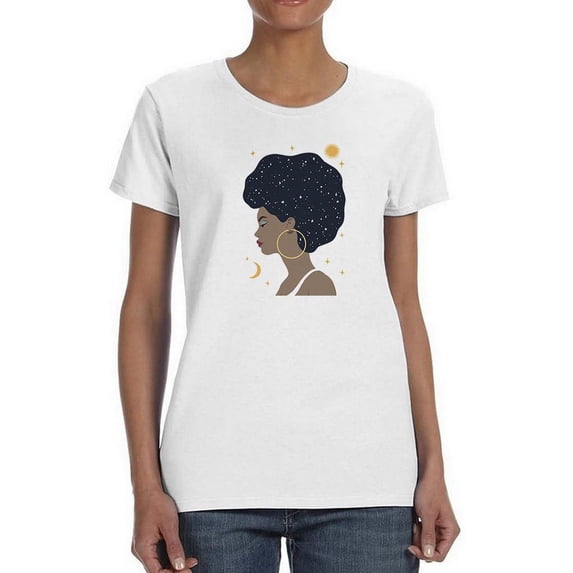 Heavenly Hair Collection B T-Shirt Women -Annie Warren Designs, Female 5X-Large