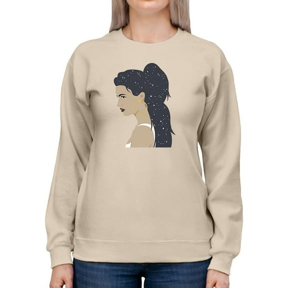 Heavenly Hair Iii. Sweatshirt Women -Annie Warren Designs, Female XX-Large
