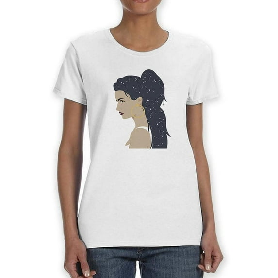 Heavenly Hair Iii. T-Shirt Women -Annie Warren Designs, Female XX-Large