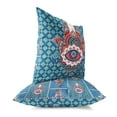 thumbnail image 1 of Heavenly Hand Throw Pillow in Blue 18x18, 1 of 5