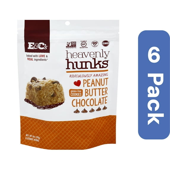 Heavenly Hunks Cookie Peanut Butter Chocolate 6 oz (Pack Of 6)