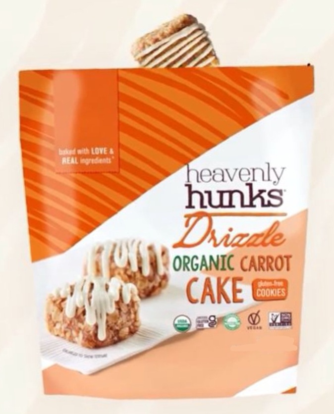 Heavenly Hunks Drizzle Organic Carrot Cake Gluten Free Cookies 20 oz