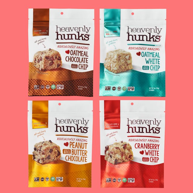 Heavenly Hunks Variety Gift Box 4 Pack, Oatmeal Chocolate Chip