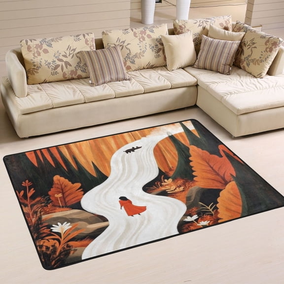 Heavenly Path Soft Polyester Area Rug 36''x24'', Non Slip, Memory Foam, Water Absorbent