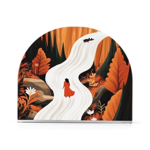 Heavenly Path Thick U Shape Acrylic Napkin Holder Non Slip Space Saving for Kitchen