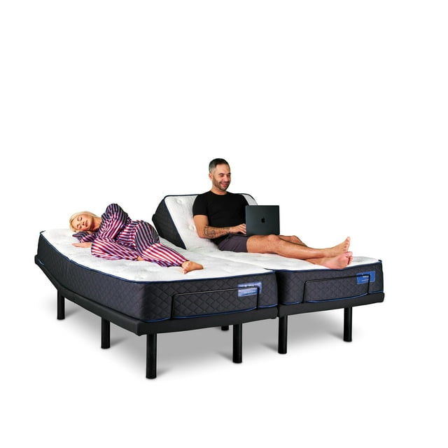Heavenly Response Split Queen Adjustable Bed with Mattress, Base, and