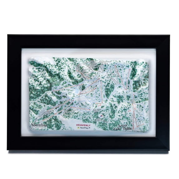 Heavenly Ski Resort 3D Raised Relief Map