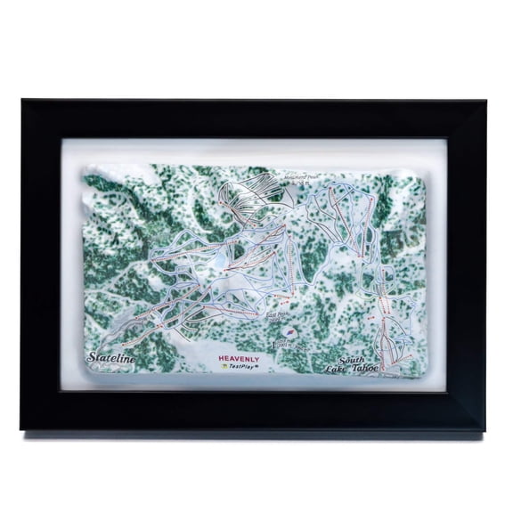 Heavenly Ski Resort 3D Raised Relief Map
