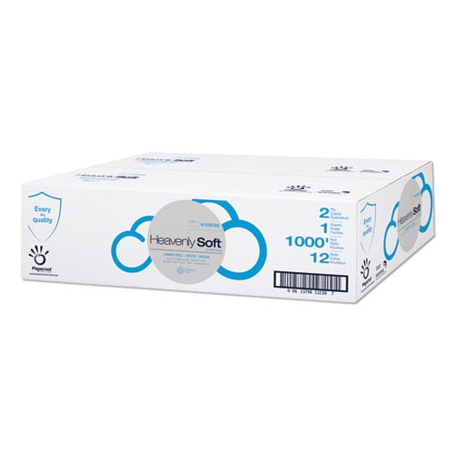 Heavenly Soft Toilet Tissue, Septic Safe, 2-Ply, 3.5" x 1,000 ft, White, 12 Rolls/Carton | Bundle of 2