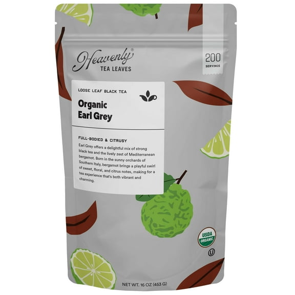 Heavenly Tea Leaves Earl Grey Loose Leaf Tea, 16 oz. Resealable Pouch