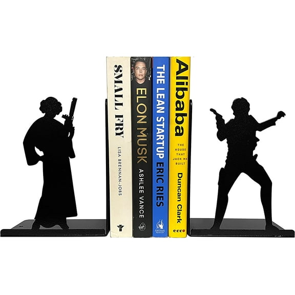 HeavenlyKraft Decorative Metal Bookends, Non Skid Book End, Superhero Bookends, Library Bookends, Bookends for Shelf, Book Stopper for Home/Office Decor/Shelves, 7 X 5.51 X 4 Inch Per Piece