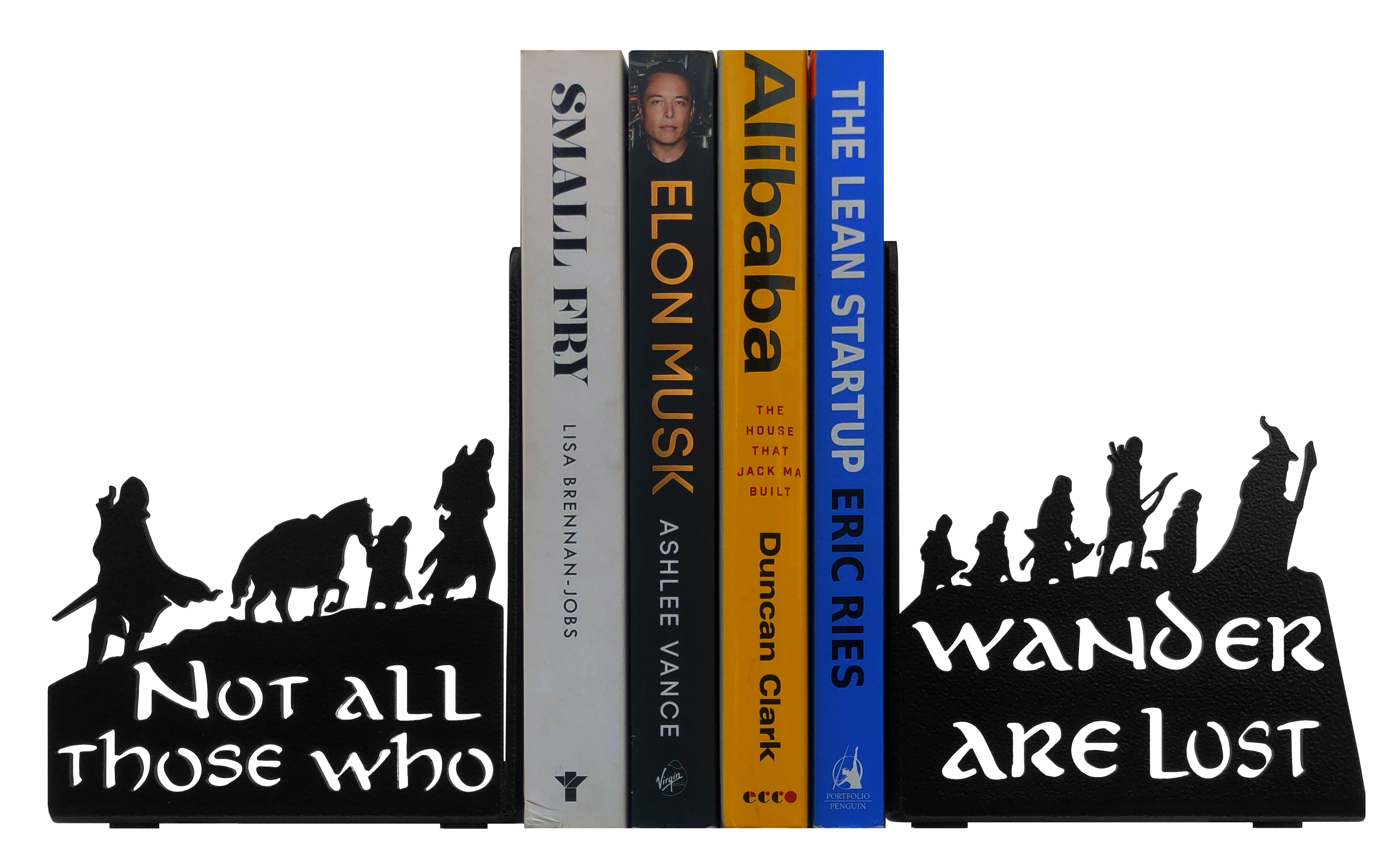 HeavenlyKraft Decorative bookends for Shelves Decorative Metal Bookend