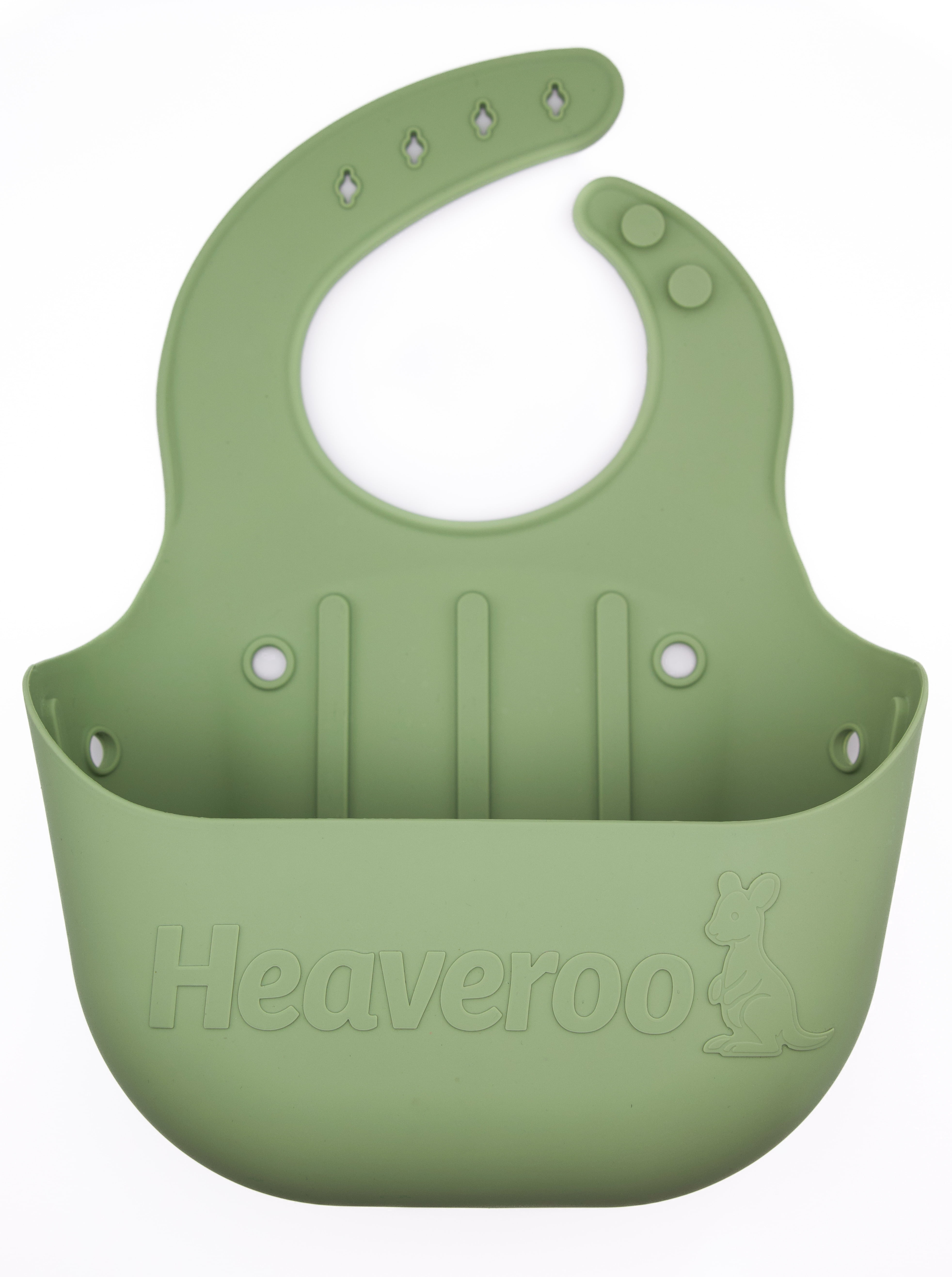 Heaveroo Silicone Vomit Bib, America's 1st Safety Compliant Vomit Bib, XL Bucket Design to Catch Vomit and other Messes