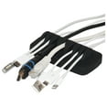 thumbnail image 1 of Heaviest Cable Organizer on the Market! Compact Weighted Desktop Cord Holder (Black) ENVISIONED, 1 of 9