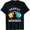 thumbnail image 1 of Heavily Meditated - Funny Meditation & Yoga Gift T-Shirt, 1 of 4
